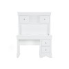 Pompei Desk w/ Hutch (White)
