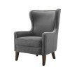 Rosco Velvet Accent Chair (Charcoal)