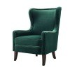 Rosco Velvet Accent Chair (Emerald Green)