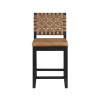 Reid Black Camel Vegan Leather 24" Counter Chair (Set of 2)