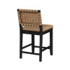 Reid Black Camel Vegan Leather 24" Counter Chair (Set of 2)