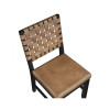 Reid Black Camel Vegan Leather 24" Counter Chair (Set of 2)