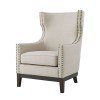 Roswell Linen Accent Chair (Beige)
