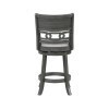 Gia 24 Inch Swivel Counter Height Chair (Gray)