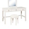 Bella White Vanity Desk w/ Stool