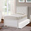 Bella White Panel Bed