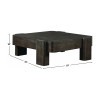 Salina Espresso Square Occasional Table Set