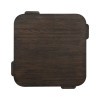Salina Espresso Square End Table