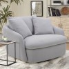 Boomer Dove Grey Large Swivel Chair
