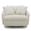 Boomer Mega Ivory Large Swivel Chair
