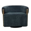 Finley Island Teal Swivel Accent Chair (Set of 2)