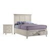 San Mateo Youth Storage Bedroom Set (Rustic White)