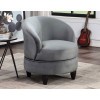 Sophia Swivel Accent Chair (Gray Velvet)