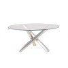 Star 54 Inch Round Dining Table (Brushed)