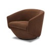 The Twist Elise Rust Accent Swivel Chair
