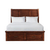 Sullivan Rich Cherry Storage Bed