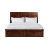 Sullivan Rich Cherry Storage Bed