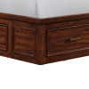 Sullivan Rich Cherry Storage Bed