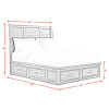 Sullivan Rich Cherry Storage Bed