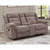Sydney Brown Manual Reclining Console Loveseat
