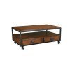 Baja Rectangular Storage Cocktail Table