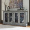 Mirimyn Antique Chipped Gray Accent Cabinet