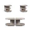 Augustine Bunching Occasional Table Set (Pearlized Gray)