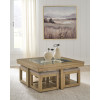 Wittenmyer Coffee Table with 4 Stools (Set of 5)