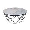 Outbound Marble/ Iron Cocktail Table
