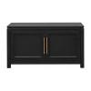 The Cove Seal Skin Black 2-Door Cabinet