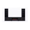 The Cove Seal Skin Black Fireplace Entertainment Wall