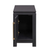The Cove Seal Skin Black Chairside Table