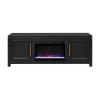 The Cove Seal Skin Black 72-inch Fireplace Console