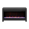 The Cove Seal Skin Black Fireplace Cabinet