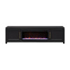 The Cove Seal Skin Black 95-inch Fireplace Console