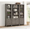 Tempe 3-Piece Library Wall (Grey Stone)