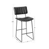 Tribeca Commercial Grade 30" Black Barstool