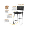 Tribeca Commercial Grade 30" Black Barstool