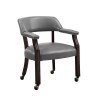Tournament Arm Chair w/ Casters (Gray)