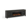 Tybee Clove Black 86-inch Fireplace Console