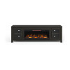 Tybee Clove Black 86-inch Fireplace Console