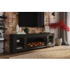Tybee Clove Black 86-inch Fireplace Console