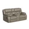 Engage Corral Grey Motion Loveseat w/ Console