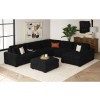 Arizona Steno Black Sectional Living Room Set