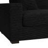 Arizona Steno Black Sectional Living Room Set