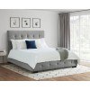 Sunshine Queen Upholstered Storage Bed (Gray)
