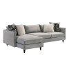 Commodore Left Chaise Sectional (Silver)