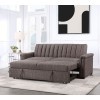 U0201 Pull Out Sofa Bed (Brown)