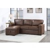 U0203 Pull Out Sofa Bed (Coffee)