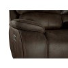 Brookings Power Reclining Sofa w/ Power Headrests (Brown)